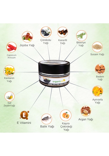 Organicsun Çörek Otu Yağlı Masaj Kremi 100 ML