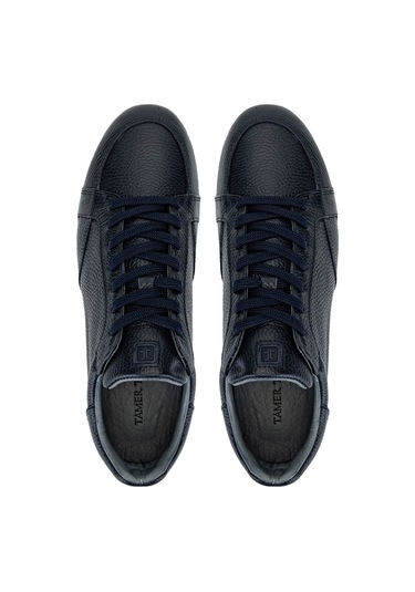 Tamer Tanca Erkek Hakiki Deri Lacivert Sneakers & Spor Ayakkabı 04 3522 Erk Ayk Sk24-25 Lacı Fltr Lacivert