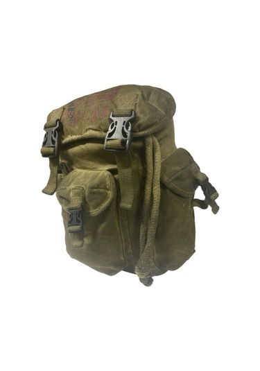 Kaliteli Tek Gözlü Vintage Disayn Unisex Sırt Günlük Okul Gezi Kamp Trekking Çantası Kc Ahtapot Bag Haki Kırmızı