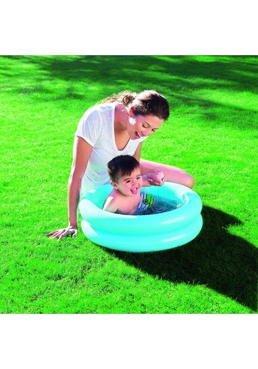 Bestway 51061, Desenli Zemin Şişme Bebek Havuzu ve Plaj Topu