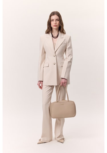 Premıum Flare Paça Fıt Pantolon Taş Taş