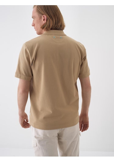 Xint Camel Pamuk Dokulu Regular Fit Tişört 502267