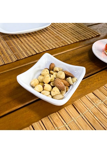 Alezy 522 Göreme Melamin Termostar Ürgüp Tekli Sosluk 8x8cm Beyaz