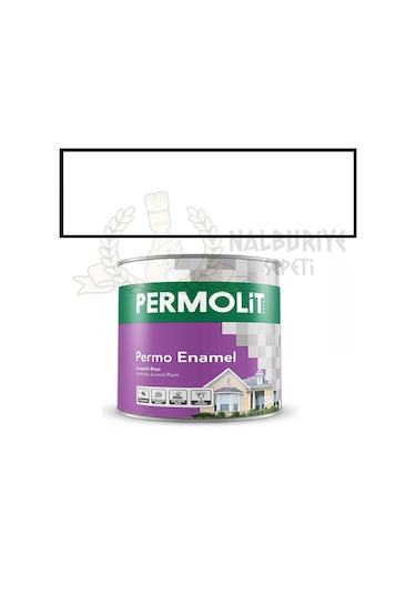 Permolit Enamel Beyaz Sentetik Yağlı Boya 0.75 Lt.
