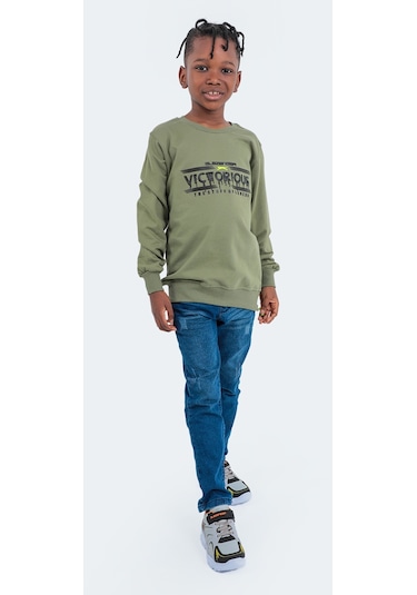 Slazenger DUNA IN Çocuk  Haki Sweatshirt