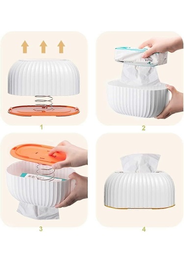 Tek Kullanımlık Mendiller İçin Dikdörtgen Mendil Kutusu Kapağı, Alt Yaylı Mendil Kutusu Tutucu, Yeşil 22,2x1