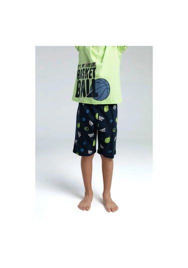 Rolypoly Erkek Çocuk Bermuda Takım - Lime Lime