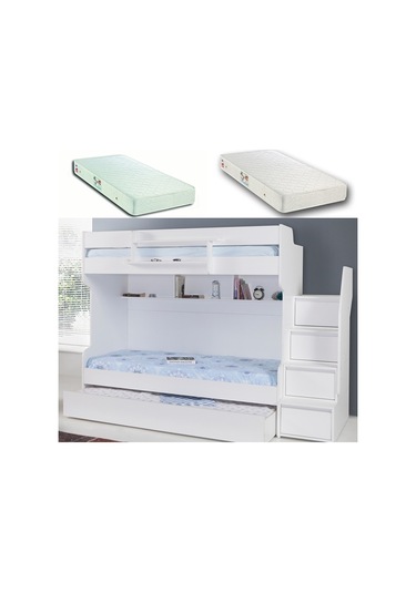 Setaymobilya Ranza, Cesur Beyaz Ranza + 2 Adet Comfort Yatak, Setay Genç Odası