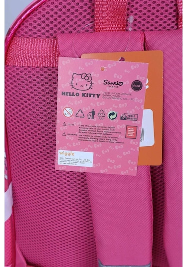 Lisanslı Hello Kıtty " Pınk Love " Okul Çantası