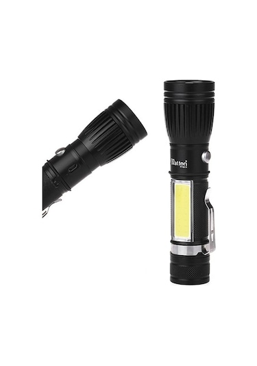 Watton Wt 028 Profesyonel En Güçlü El Feneri Tx6 Siyah