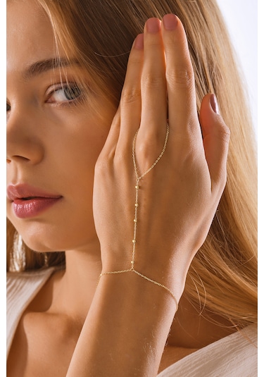 14 Ayar Altın Şahmeran Parlak Sıralı Toplu Şahmeran - Mmblk-33039 Sarı Altın