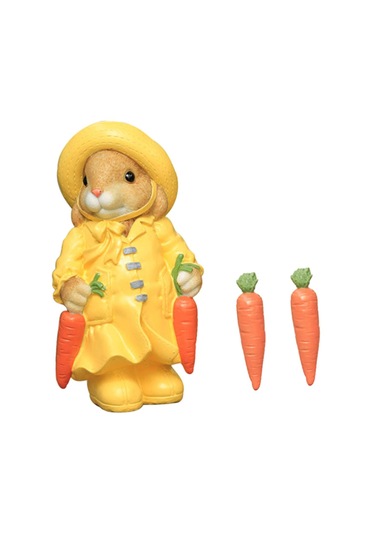 Homyl Tavşan Bahçe Heykeli Heykelcik Yard Dekor Çim 2-turp-ile