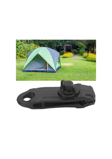Xindoker Siyah Dış Mekan Çadır Kancası - Ayarlanabilir Spiralli Vidalı Tasarım, Dayanıklı Nilon Malzeme, Rüzgar Direnci, Çadır/örtü Sabitleyici Diğer
