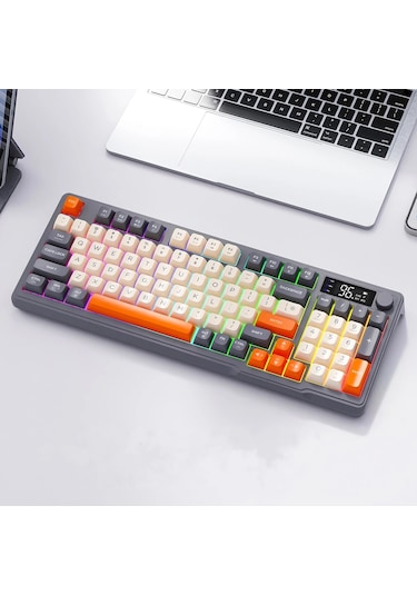 2.4g Bluetooth Led Ekran Gaming Oyuncu Klavye Çift Bağ Manyetik