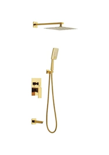 Newarc 941111SM Aqua 3 Yön Ankastre Banyo Bataryası Set Mat Altın