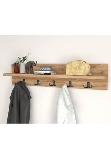 Kapı Arkası & Hol Askılık - Modern Ahşap Koridor, Mutfak, Banyo Askı Ünitesi