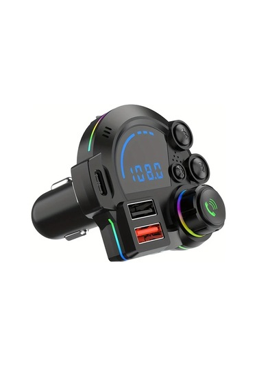 Honeybeeshop P22 Kablosuz Araç Mp3 Çalar El Free Arama Mono Ses Kablosuz Bağlantı Pd 20w Qc 3.0 Uyumlu Araç Priz 36v Pil Gerektirmez