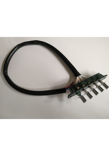 5 Tuşlu 60 Cm Kablolu Aspiratör Ve Davlumbaz Düğme Butonu - 342660278