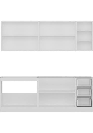 Minar 220 Cm Mutfak Dolabı Beyaz Dore 220-d3