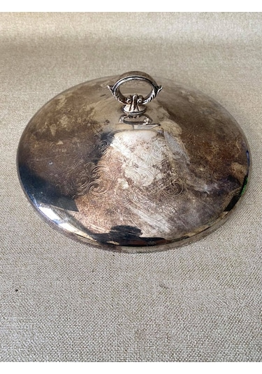 Gümüş Kaplama Desenlı Tencere Kapağı 24Cm