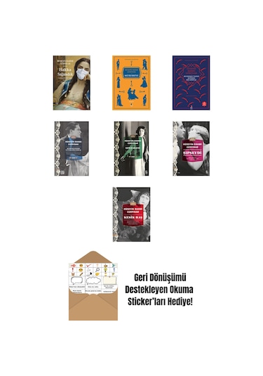 Hüseyin Rahmi Gürpınar 7 Kitap Set + Okuma Sticker'ları