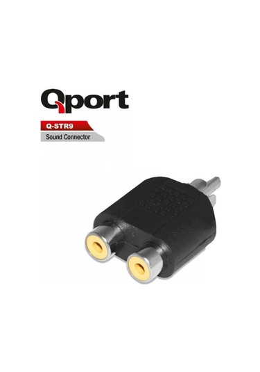 Qport Q-str9 Rca Erkek/ 2 Rca Dişi Adaptör-188748