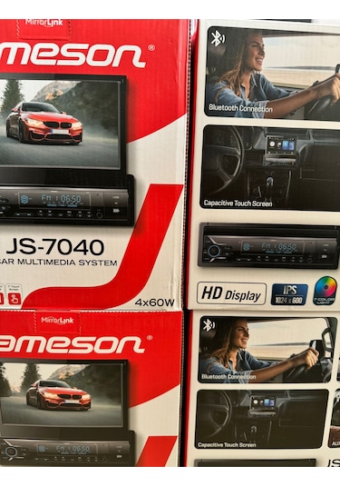 Jameson 7 İnç İndash Oto Teyp 4x60 Watt Usb/sd/fm Bluetooth Kamer