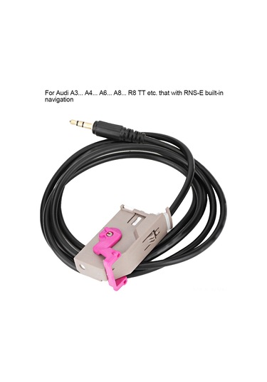 Kosona Audi A3 A4 A6 A8 Tt İçin Rns-e Navigasyon 32pin 3.5mm Aux Ses Bağlantı Kablosu - Mp3 Telefon Çalar Uyumlu