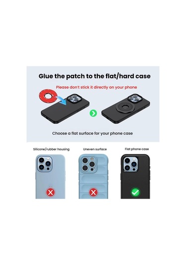 Manyetik Halkalı Bisiklet Motosiklet Snap-on Cep Telefonu Tutucu Ql-10 Siyah Ql-10 Siyah