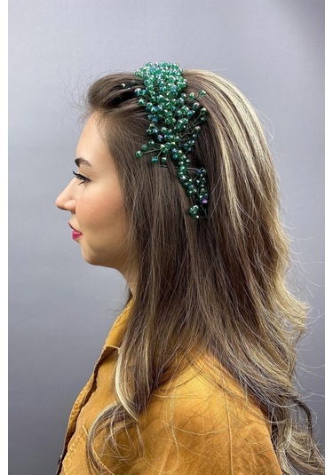 FdayAksesuar Gelin Saç Aksesuarı Kadın Asya Kristalli Gelin Saç Aksesuarı FRDY31647
