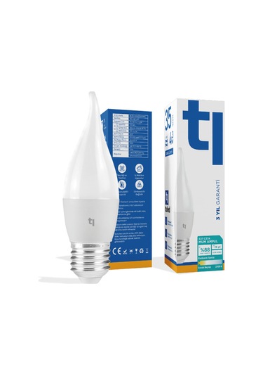 Redeem C37a E27 Mum Ampul, Titreşimsiz, Göz Konforu, 456 Lümen, Sıcak Beyaz, 2700 Kelvin