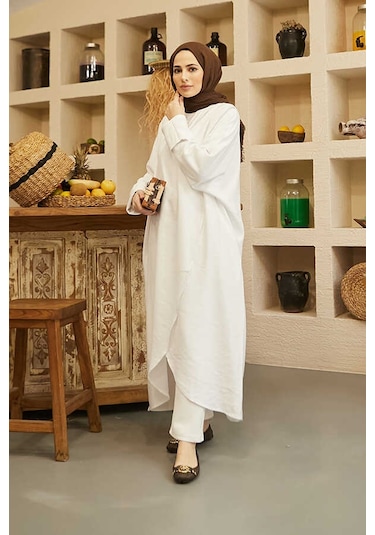 Neways 6394-standart Tunik Beyaz