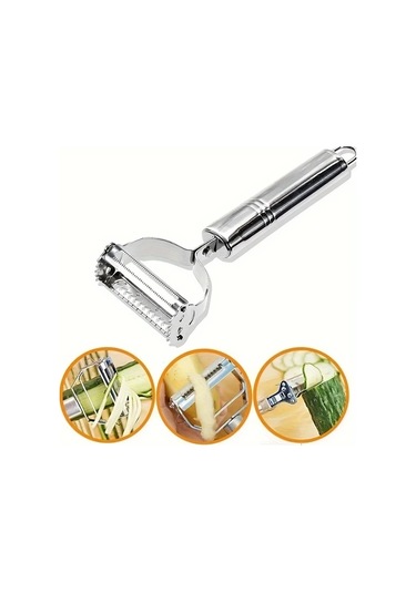 Cordial Yüksek Kalite Paslanmaz Çelik Sebze Meyve Rende Soyucu Silvery Gümüş Rengi