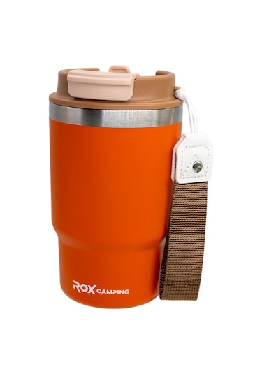 Rox Camping 0195 Pipetli Kahve Termosu 0.48 Lt - Turuncu Turuncu