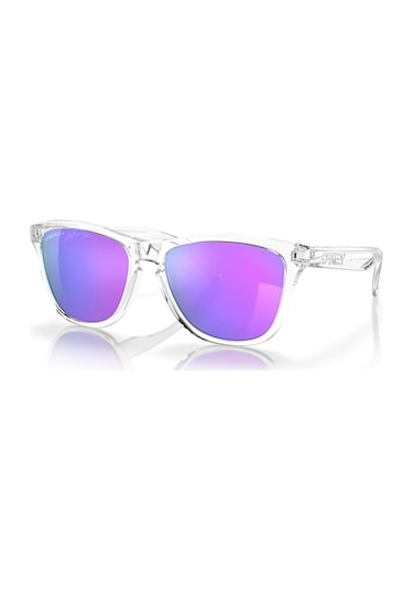 Oakley Oak 9013 9013h7 55 Frogskins Erkek Aynalı Kare Şeffaf Güneş Gözlüğü