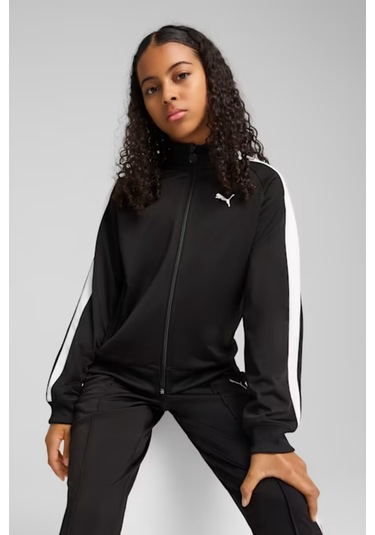 Puma T7 Siyah Genç Spor Ceket 7 16 Yaş 62989801 Siyah