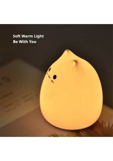Mini Kedi Gece Lambası Karikatür 7 Renk Uyku Lambası, Sevimli Kediler Diğer