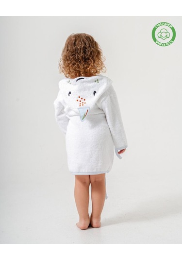 Balinalı Bornoz Beyaz-mavi Beyaz - Mavi