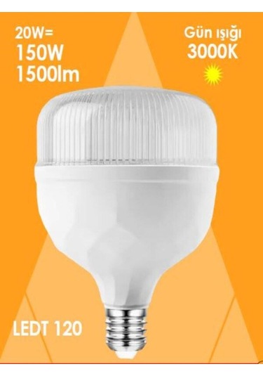 Osaka Led Ampul Kristal Ampul 20w Gün Işığı 3000 Kelvin Tekli Gün Işığı E27 Led Ampul 20 Watt Yok A'