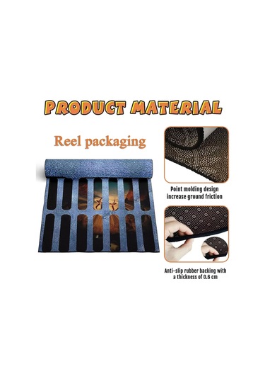 Maiyame Halloween 3d İllüzyon Palyaço Paspası - Suyu Hızlı Emici, Çift Taraflı Kayma Engeli - 40x60 Cm Diğer