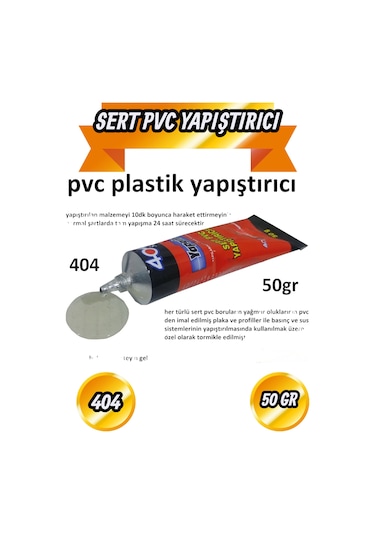 404 Sert Pvc Yapıştırıcı 50 Gr