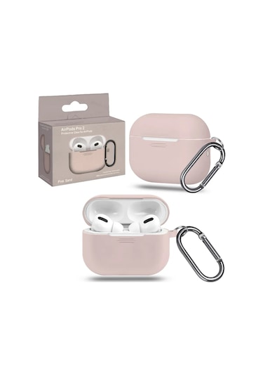 Proaks  Airpods Uyumlu Pro 2 İçin Karbinli Silikon Kılıf 172576327 Fildişi