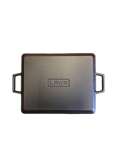 Lava Döküm Izgara Tava Metal Kulplu 26 x 32 CM