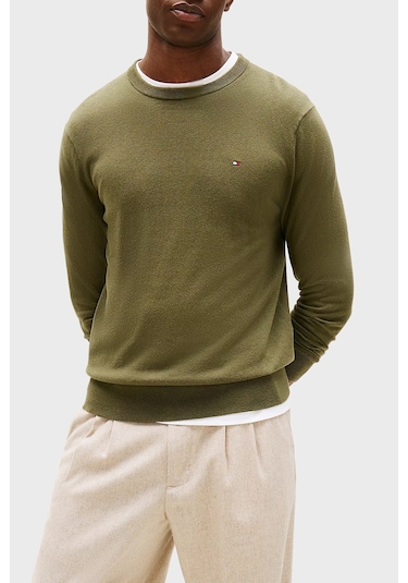 Tommy Hilfiger Erkek Kazak Mw0mw28046 Mt1 Yeşil Yeşil