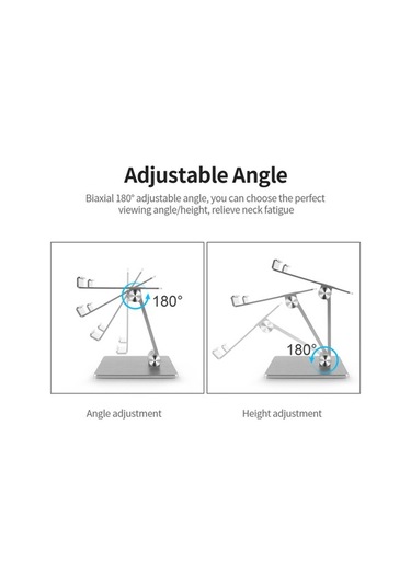 Didadodo Ayarlanabilir Alüminyum Desteği - Kaymaz Tabanlı Portatif Stand