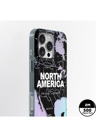 İphone 16 Pro Max Uyumlu Kılıf Magsafe Şarj Özellikli Youngkit Universal Serisi Kapak Siyah-beyaz