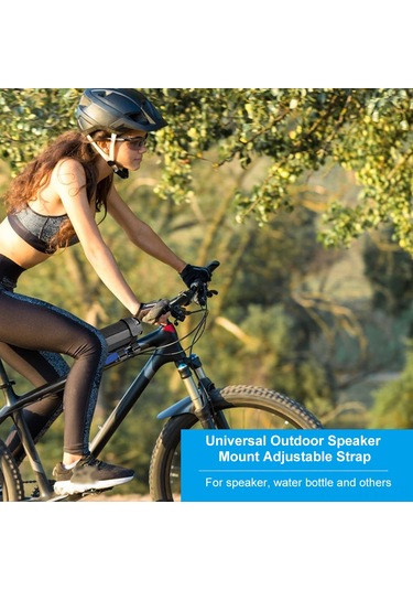 Tenfowee Siyah Bisiklet Ses Cihazı Tutucu - Çok Amaçlı, Kaymazsız, Su Geçirmez, Ayarlanabilir Deri Ve Metal Mizrak