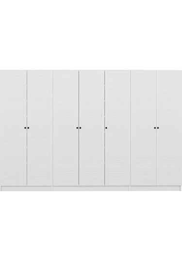 Minar Kale 210 Cm 7 Kapaklı 5b Raf Portmanto Byz Mbr Panjur Byz