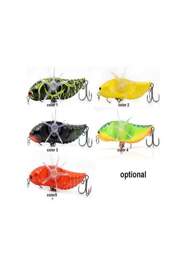 Reedark 7.5cm Sarı İki Milletli Döner Yaban Hayatı Balık Yemi - Abs Malzeme, Gerçekçi Tasarım