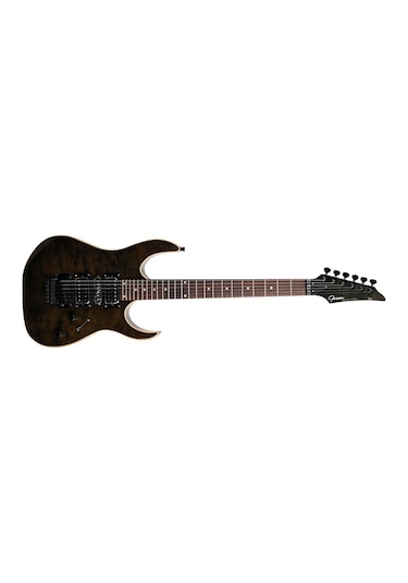 Guson Modern Superstrat Hsh Fr Tremolo Elektro Gitar Quilted Siyah